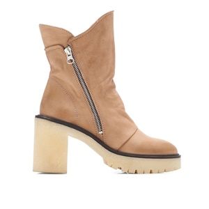 Free People Jack Zip Bootie (spiced chai)